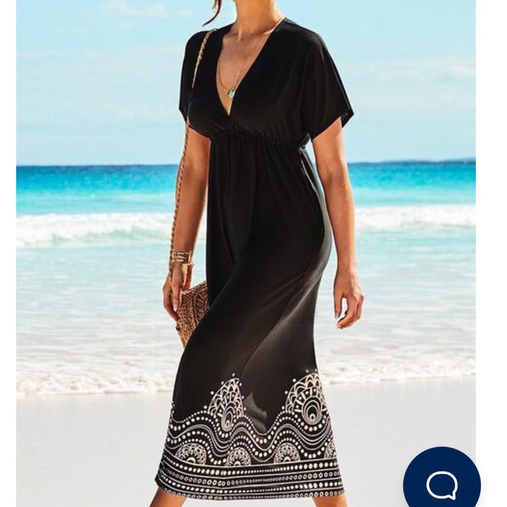 NWT Swimsuits for All Maxi Bathing Suit Cover Up.  Size 10/12